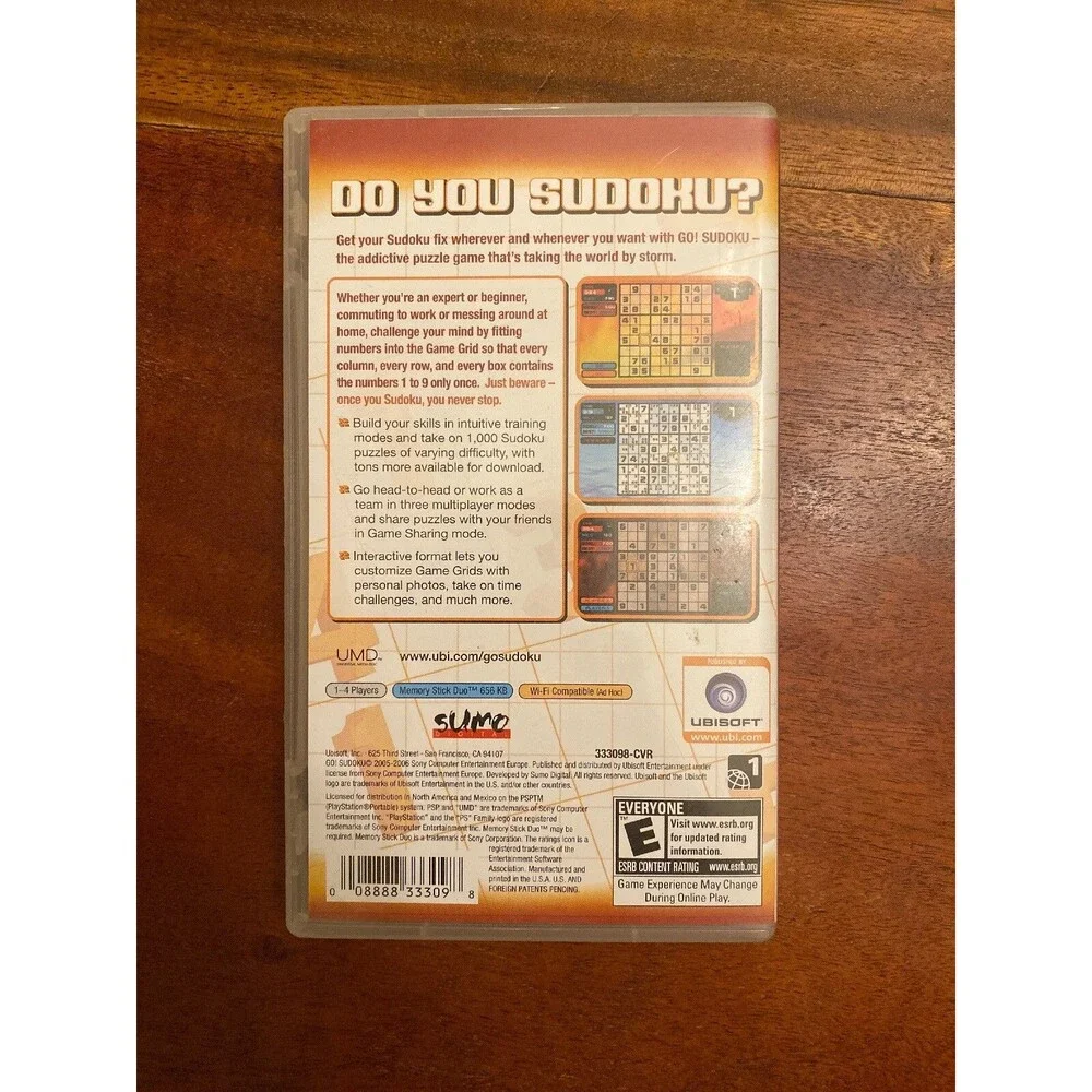Go Sudoku Addictive Puzzle Game Sudoko PSP
